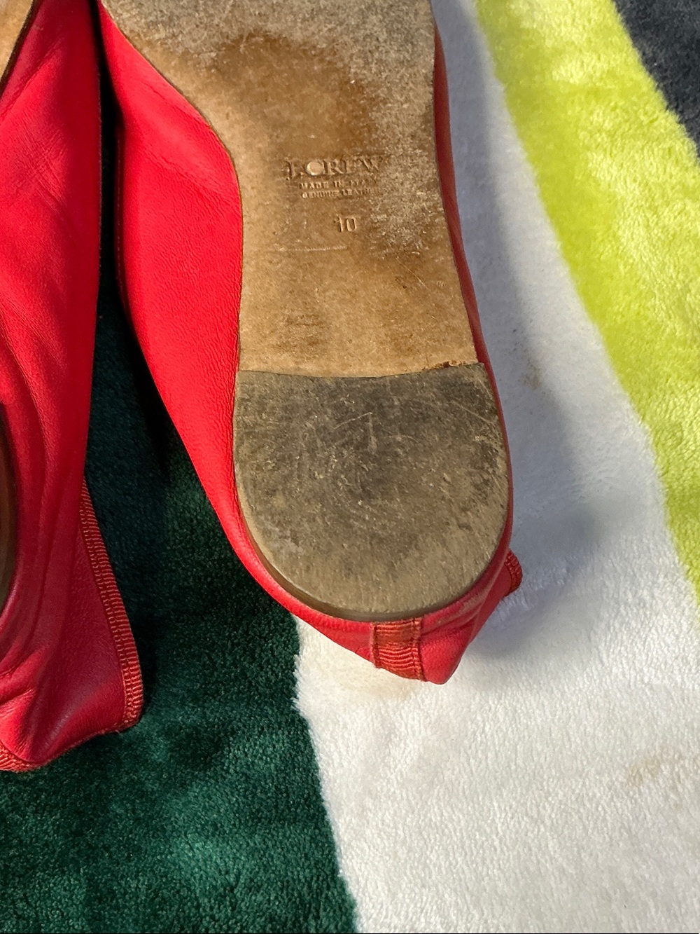 J. Crew Red Ballet Flats - Picture 9 of 14